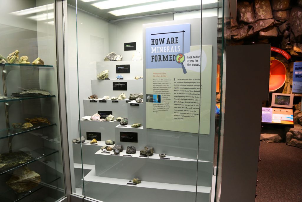 Minerals on display