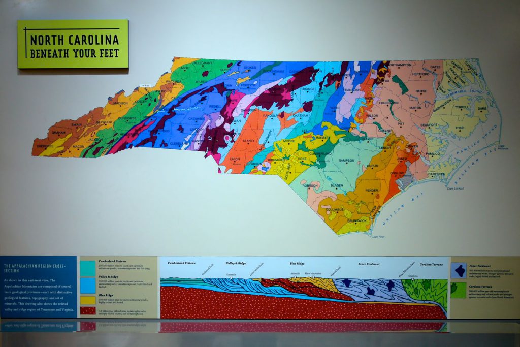 North Carolina geologic map