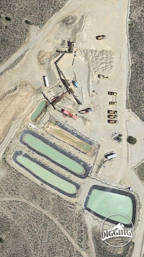 Satellite map view of the High Bar Mine in Baker County, Oregon mined by the Hoffman crew over Season 7 of the Gold Rush reality TV series from Discovery Channel.