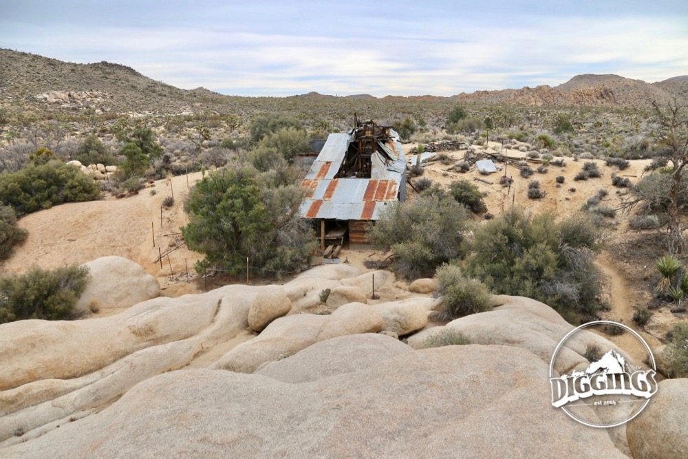 The Wall Street Mill is the finest example of a gold processing mill still standing in Joshua Tree National Park.  The two-stamp mill was erected on the outskirts of the scenic Wonderland of Rocks and continues to be accessible to visitors by an easy hiking trail.