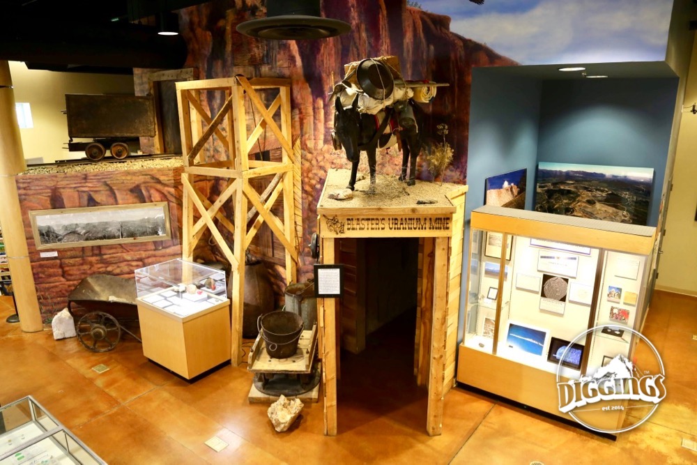 Uranium Mining Display at the Colorado School of Mines Geology Museum