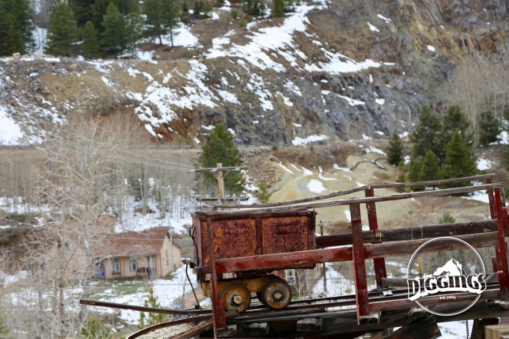 Lonely Ore Cart in Central City, Colorado