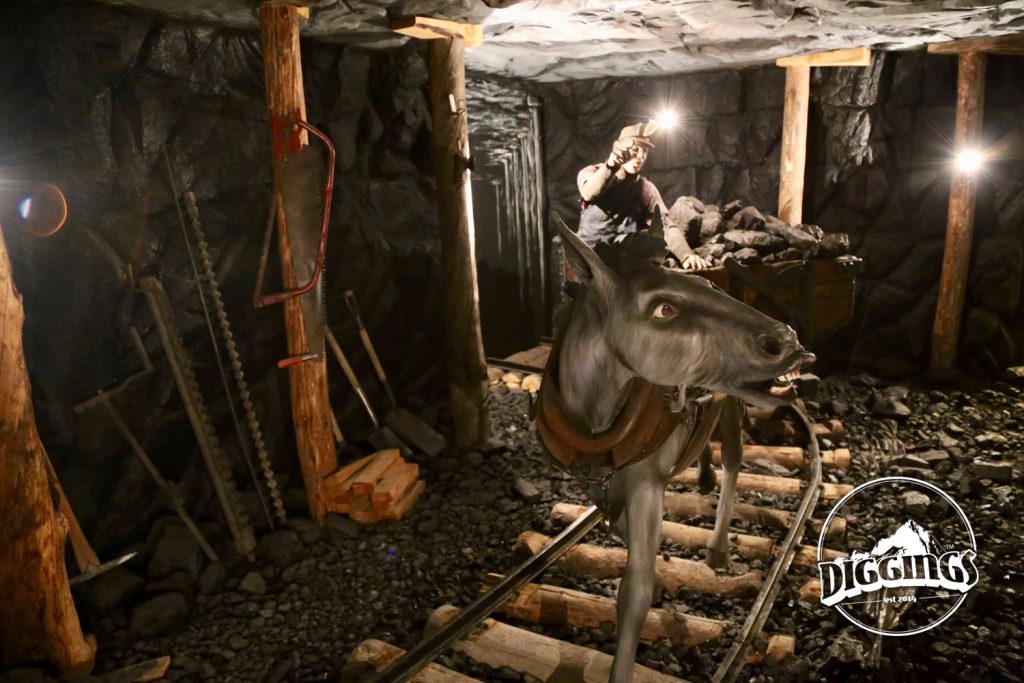 Coal Miner & Mule at the National Mining Hall of Fame & Museum Display