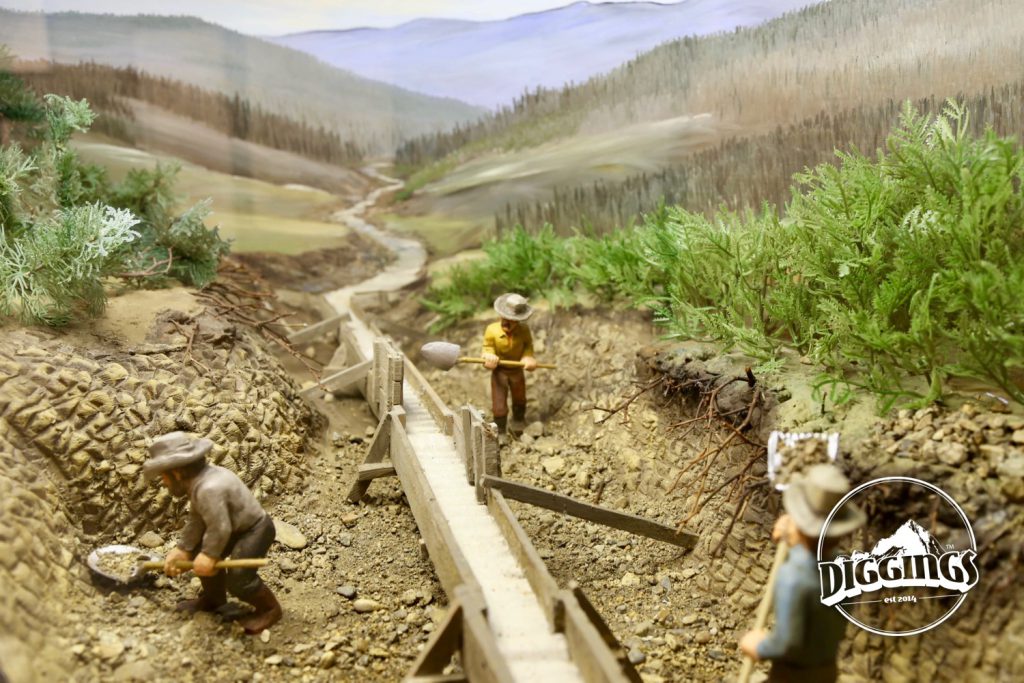 Flume diorama at the National Mining Hall of Fame & Museum