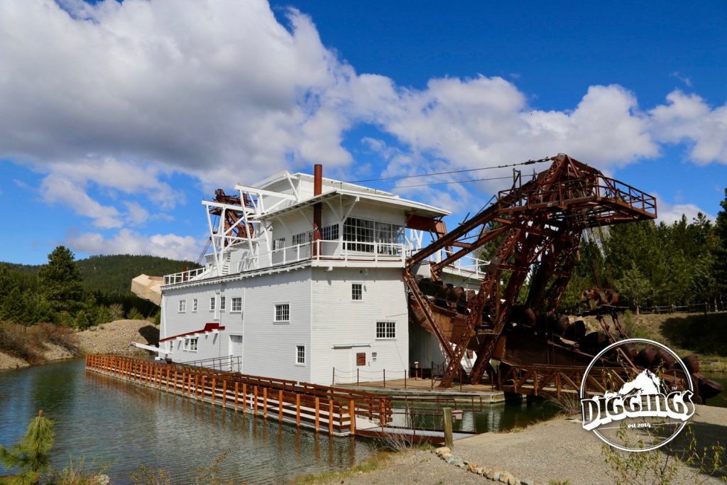 Retired dredge at the Sumpter Valley Dredge State Heritage Area
