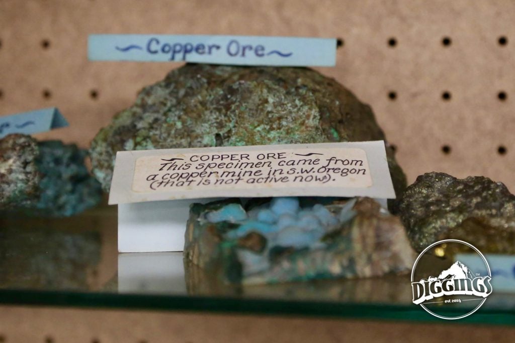 Copper Ore at the Kerbyville Historical Museum