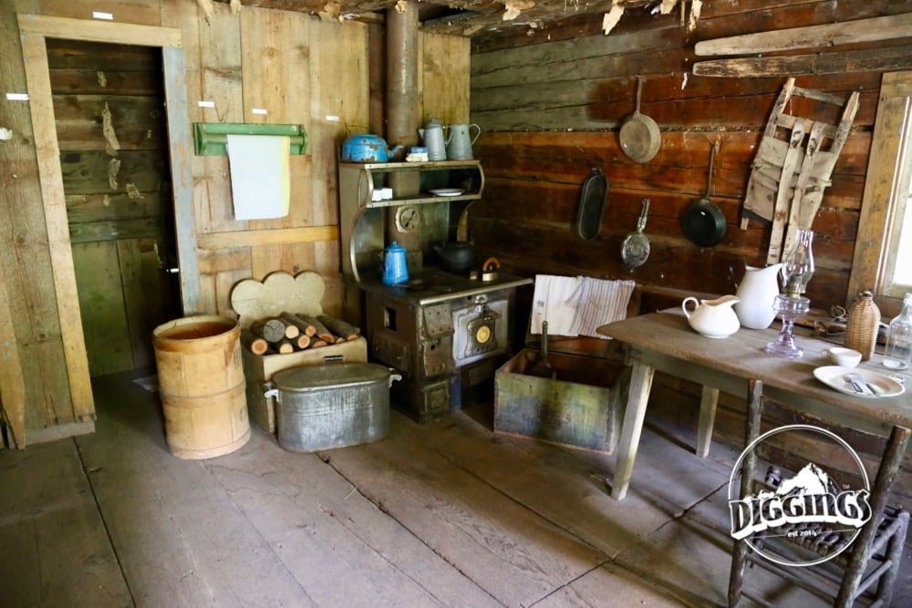 Inside the Trinity County Jake Jackson Museum Miner's Cabin