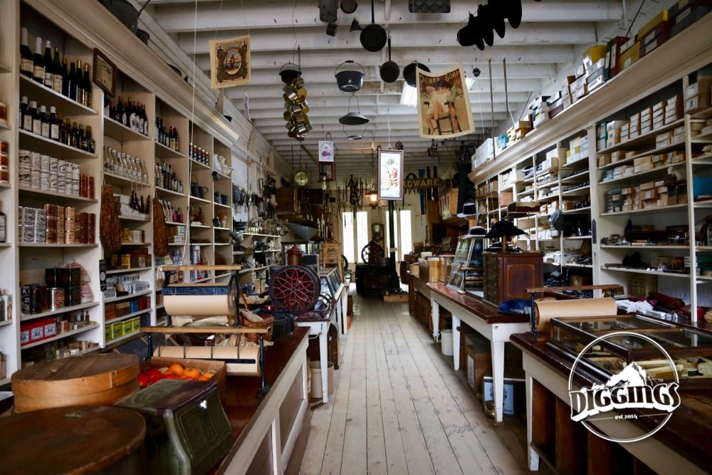 Inside the Litsch General Merchandise Store—renovated to preserve the store as it would have appeared in the 1880s.