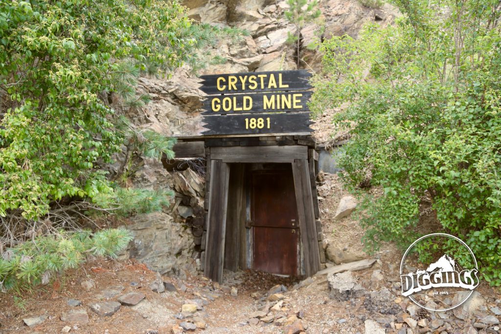 Entrance to the Crystal Gold Mine 1881