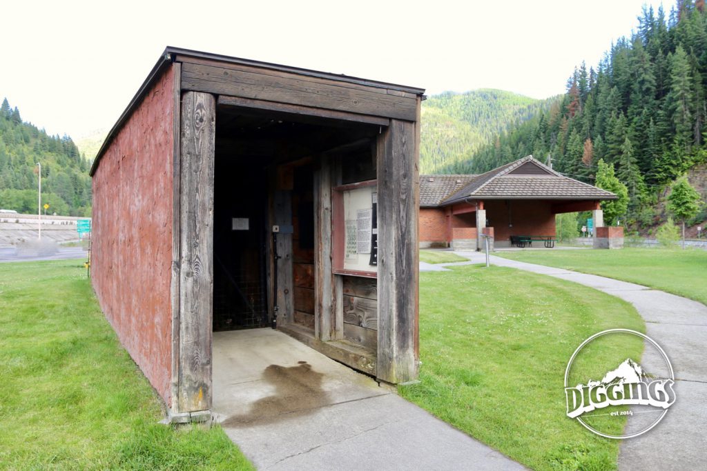 Evolution tunnel with blast demonstration at the Wallace, Idaho Silver History Site