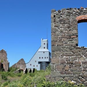 Hoist House and Ruins at the Quincy Mine